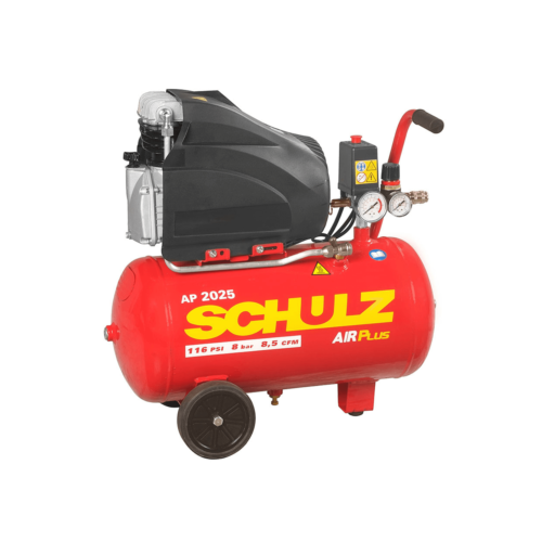 Compresor de aire a pistón 2HP 25 litros Air Plus Schulz AP2025