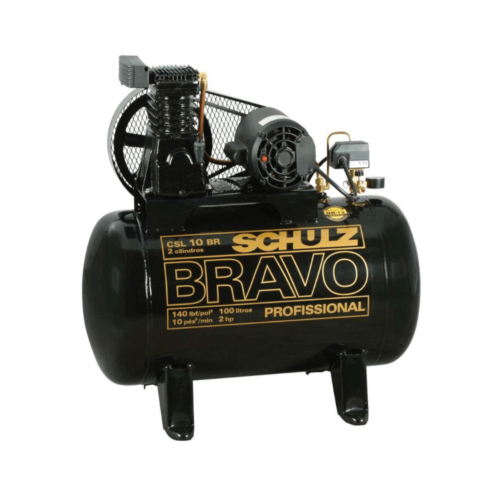 Compresor de aire 100 litros 2HP Schulz Bravo CSL 10BR/100