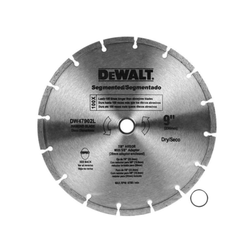 Disco diamantado segmentado 9″ (230mm) DeWALT DW47902L