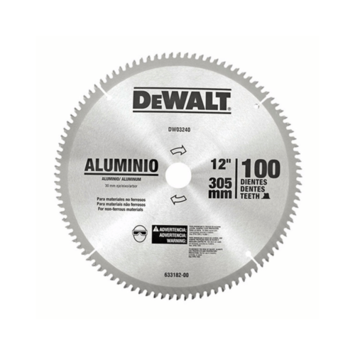 Hoja sierra p/ aluminio 12″ 100di DeWALT DWA03240