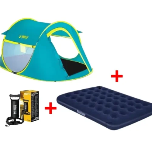 Combo Camping auto armable 2P Pavillo 68086 + Colchón inflable 67002 + Inflador