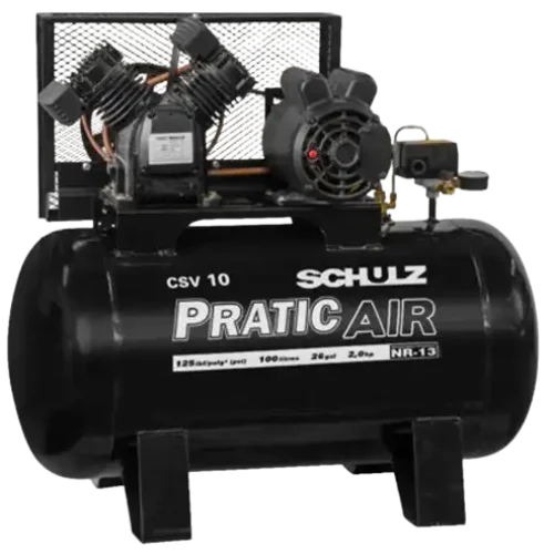 Compresor de aire 100 litros 2HP Schulz Pratic Air (sin ruedas) CSV 10.1/100
