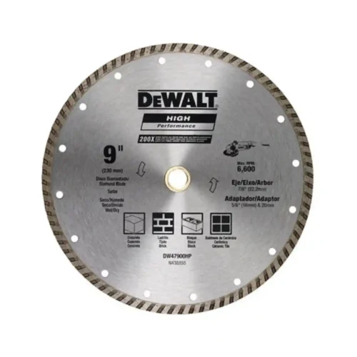 Disco diamantado turbo 9″ (230mm) DeWALT DW47900HP