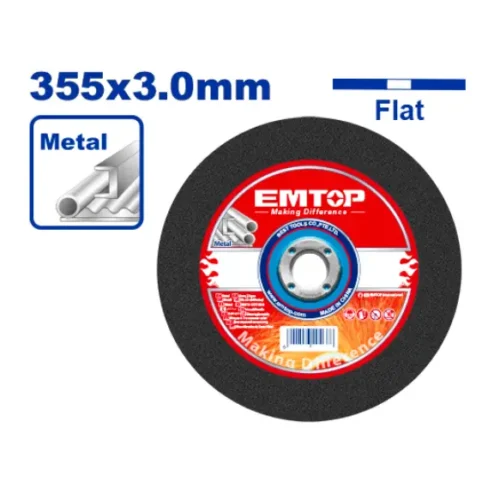 Disco abrasivo corte metal 14″ – 355mm EMTOP EACD303551